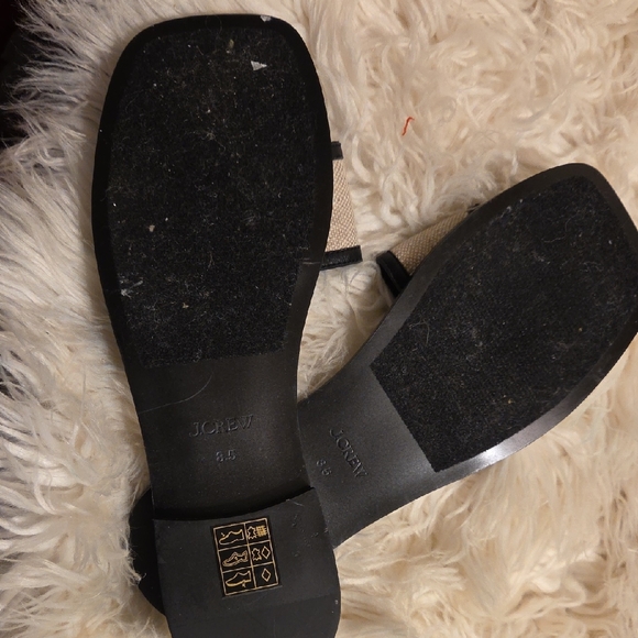 J. Crew Black and Cream Sandals - Picture 3 of 6